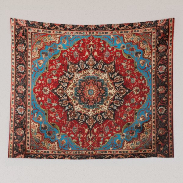 Item preview, Red Azure Oriental Persian Wonderful Carpet  designed and sold by GrinGalore.