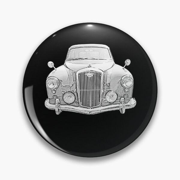 Item preview, Wolseley 4/44 1950s British classic car monochrome designed and sold by soitwouldseem.