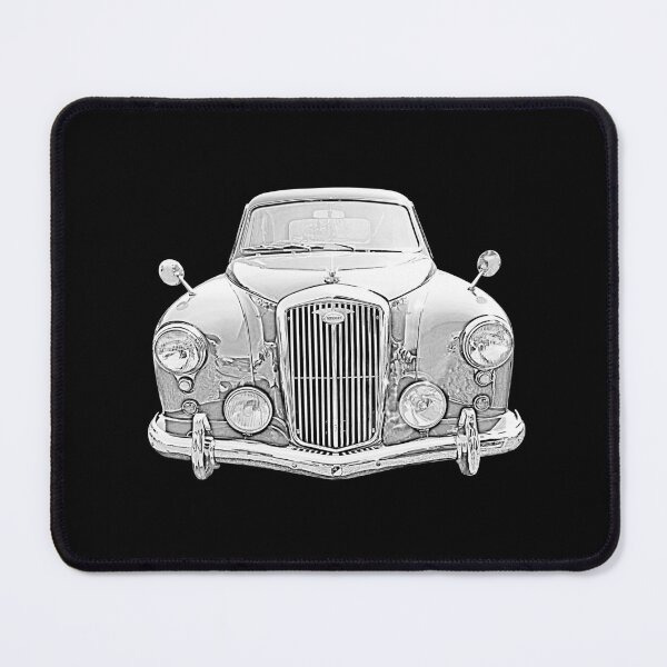 Item preview, Wolseley 4/44 1950s British classic car monochrome designed and sold by soitwouldseem.