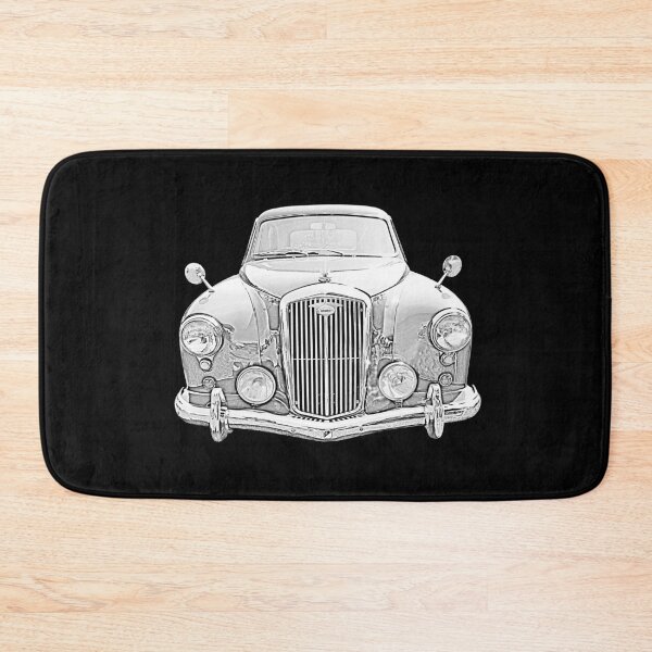 Item preview, Wolseley 4/44 1950s British classic car monochrome designed and sold by soitwouldseem.