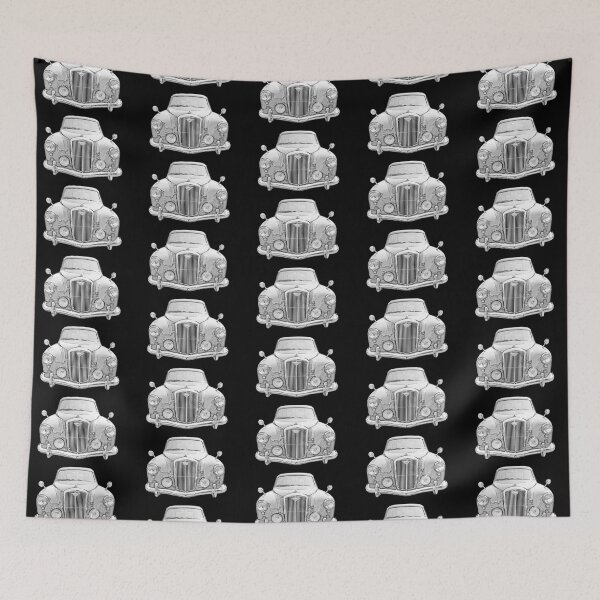 Item preview, Wolseley 4/44 1950s British classic car monochrome designed and sold by soitwouldseem.