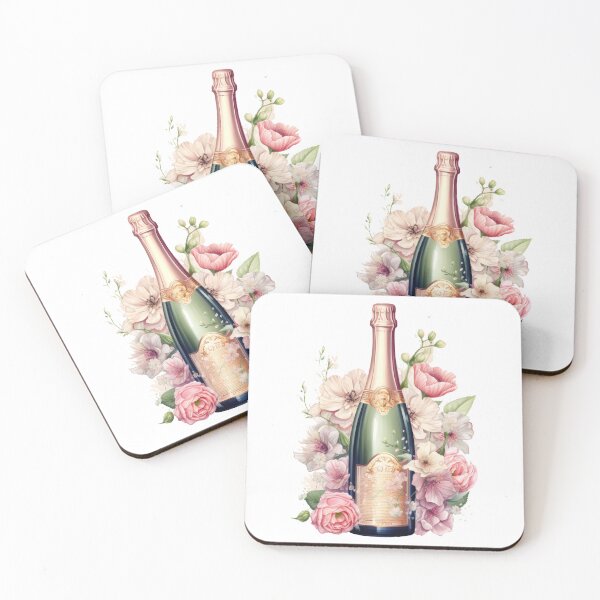 Item preview, Wine with aesthetic flowers designed and sold by ArtemisDesignss.