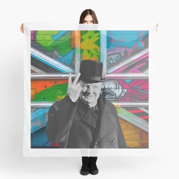 Item preview, Fun with flags - Winston Churchill - Union Jack pop art designed and sold by TheRubberOnion.