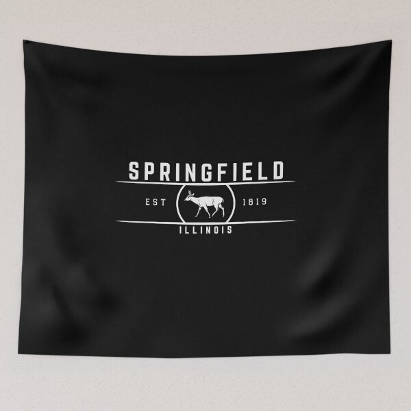 Item preview, Springfield Illinois Retro Style designed and sold by RetroPrintsUS.