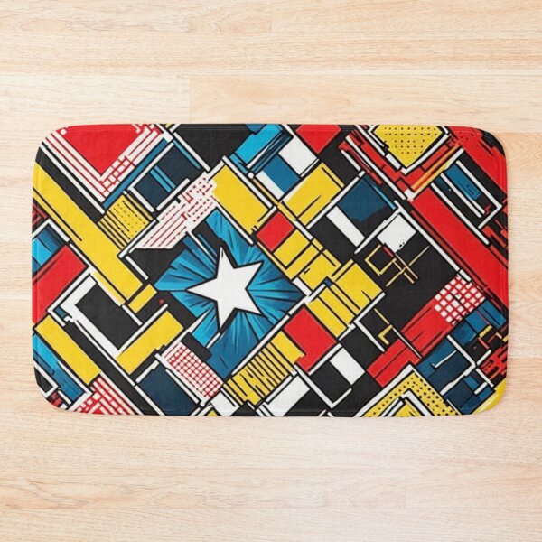 Item preview, Superhero Geometric Pop-Art Pattern designed and sold by Simplybe1.