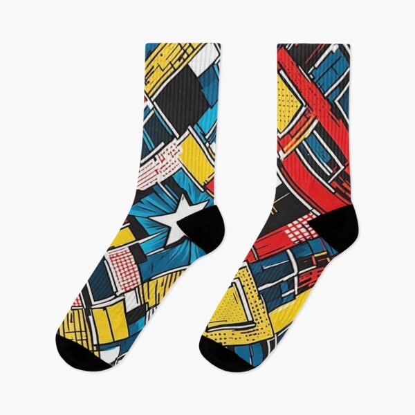 Item preview, Superhero Geometric Pop-Art Pattern designed and sold by Simplybe1.