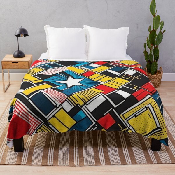 Item preview, Superhero Geometric Pop-Art Pattern designed and sold by Simplybe1.