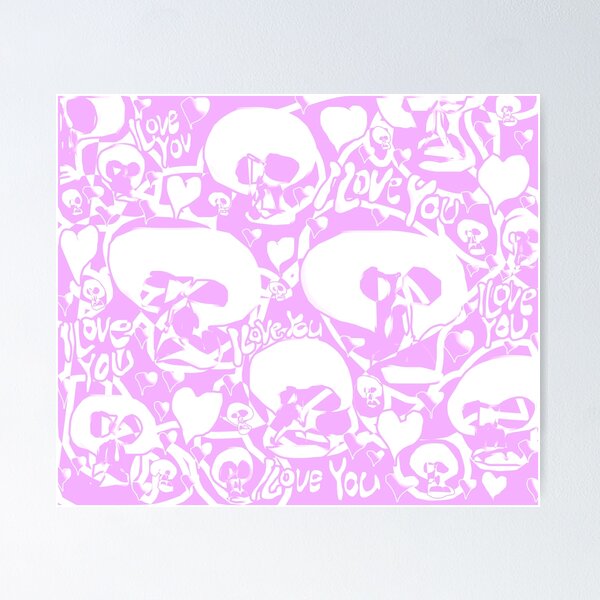 Item preview, I love You (Pink Purple) designed and sold by skullbal.