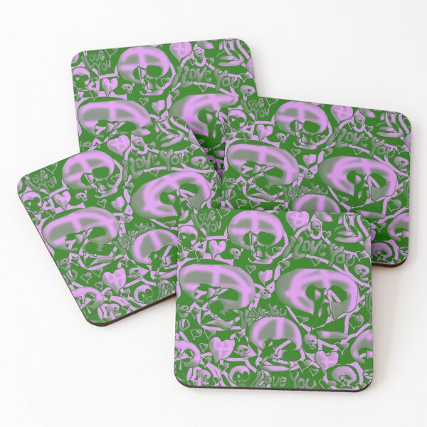 Item preview, I love You (Purple Green) designed and sold by skullbal.