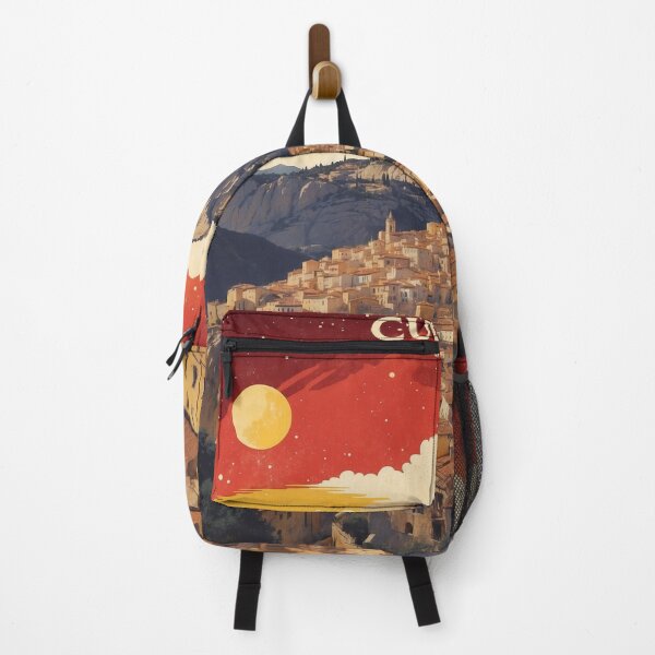 Item preview, Cuenca Spain Starry night and Moon Tourism Vintage Poster designed and sold by TravelersGems.