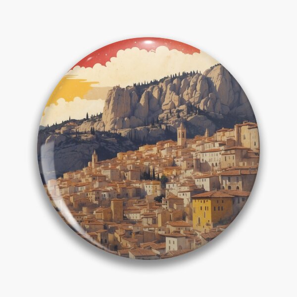 Item preview, Cuenca Spain Starry night and Moon Tourism Vintage Poster 2 designed and sold by TravelersGems.