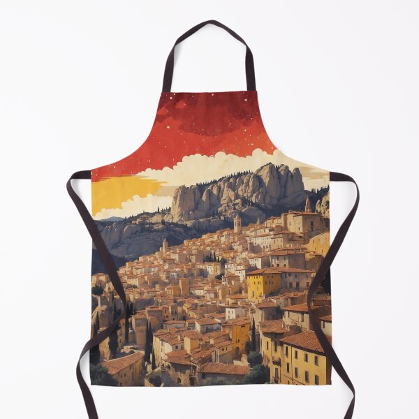 Item preview, Cuenca Spain Starry night and Moon Tourism Vintage Poster 2 designed and sold by TravelersGems.