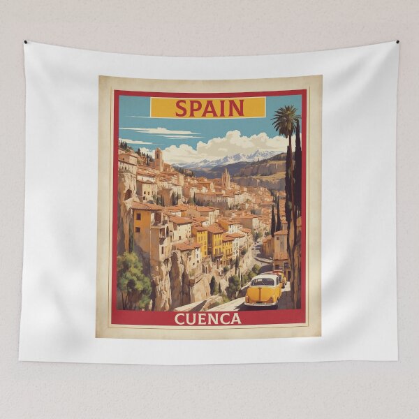 Item preview, Cuenca Spain Tourism Vintage Poster designed and sold by TravelersGems.
