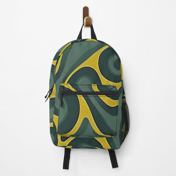 Item preview, Mid Century Modern Liquid Swirl,  Green, Yellow  #3 designed and sold by Prints and Lifestyle.