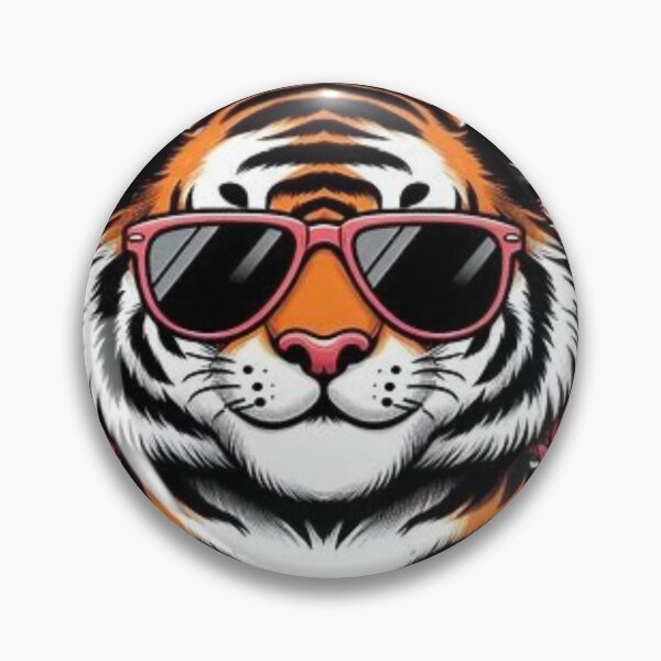 Item preview, "Tiger with sunglasses": cool with Sunglasses designed and sold by Obinne.