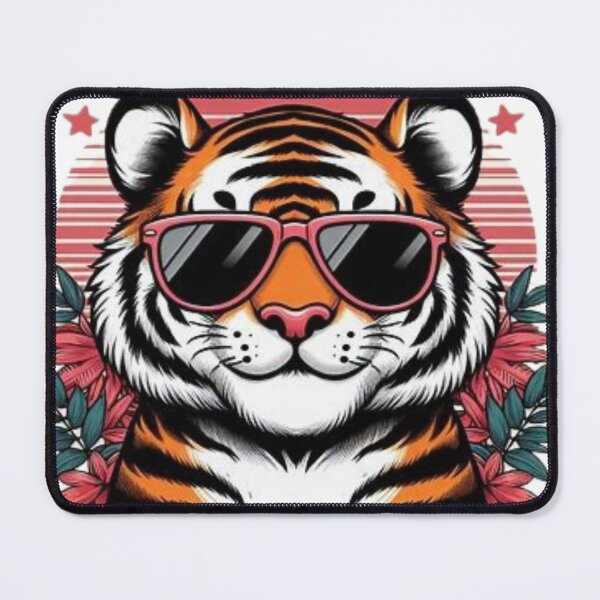 Item preview, "Tiger with sunglasses": cool with Sunglasses designed and sold by Obinne.