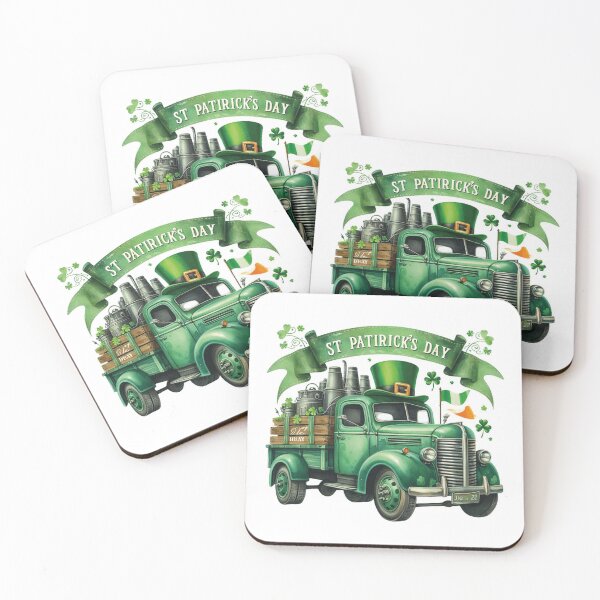 Item preview, patricks day 2024 / Happy st patricks day truck car / saint patricks day truck  designed and sold by Krasnovaovaova.