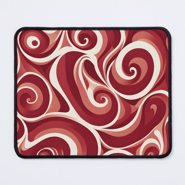 Item preview, Mid Century Modern Liquid Swirl,  Red  #2 designed and sold by Prints and Lifestyle.