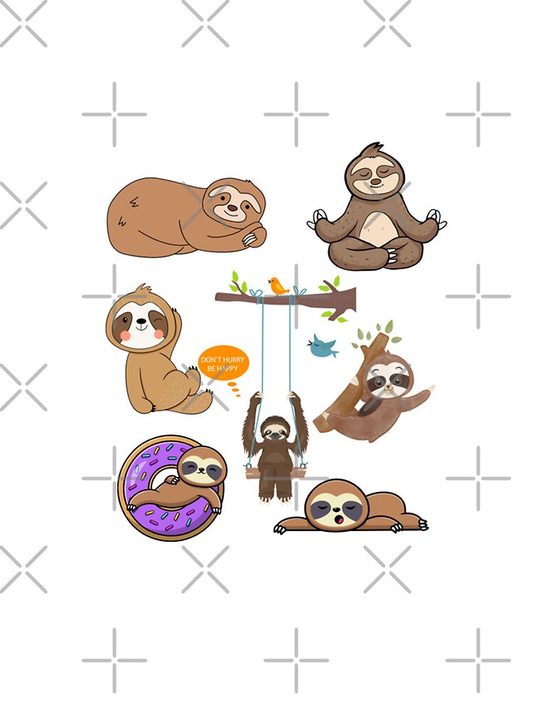 Thumbnail 4 of 4, iPhone Case, Sloth Stack designed and sold by storefoxmix.