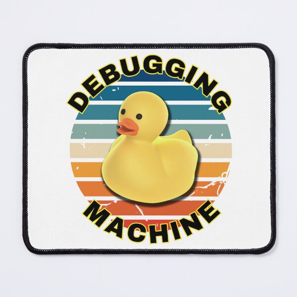 Item preview, Debugging Machine - a non-judgmental listener Rubber Duck Debugging Yellow Design. designed and sold by Kubala.