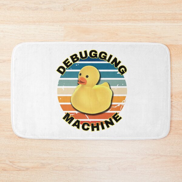 Item preview, Debugging Machine - a non-judgmental listener Rubber Duck Debugging Yellow Design. designed and sold by Kubala.