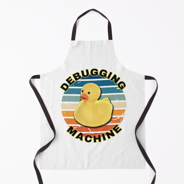 Item preview, Debugging Machine - a non-judgmental listener Rubber Duck Debugging Yellow Design. designed and sold by Kubala.