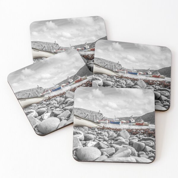Item preview, Clovelly Boats, Devon, England, Selective Colour designed and sold by Paul Thompson Photography.