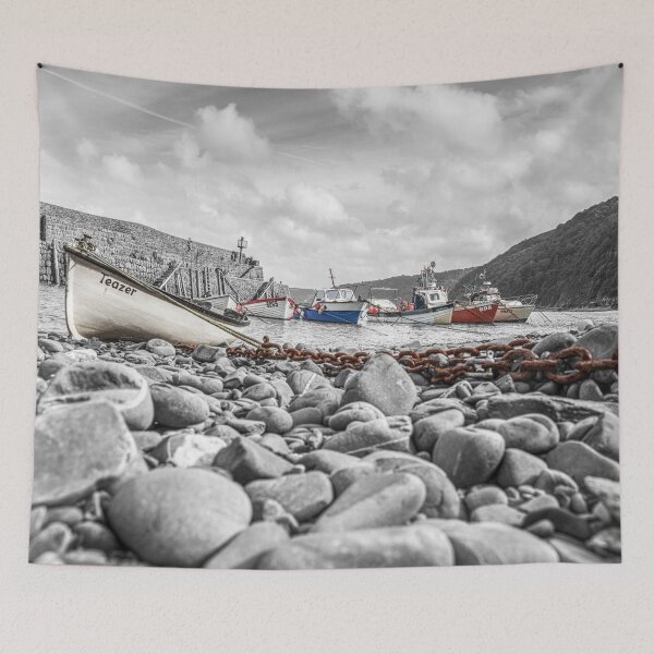Item preview, Clovelly Boats, Devon, England, Selective Colour designed and sold by Paul Thompson Photography.