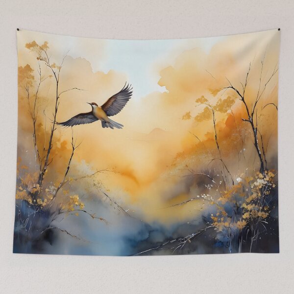 Item preview, Golden Hush of Dawn: A Flight into Morning's Embrace designed and sold by puravidavisions.