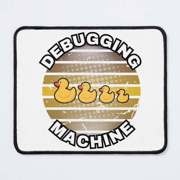 Item preview, Debugging Machine - rubber duck debugging with a well-listening little yellow ducks. designed and sold by Kubala.