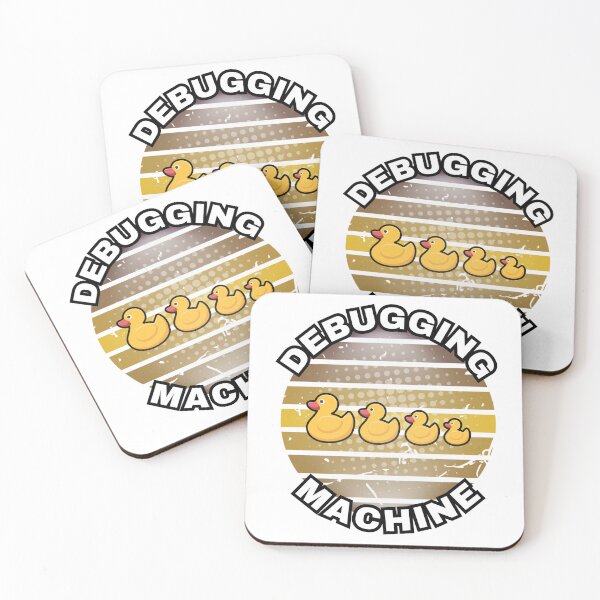 Item preview, Debugging Machine - rubber duck debugging with a well-listening little yellow ducks. designed and sold by Kubala.