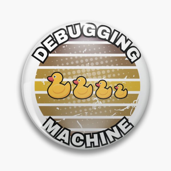Item preview, Debugging Machine - rubber duck debugging with a well-listening little yellow ducks. designed and sold by Kubala.