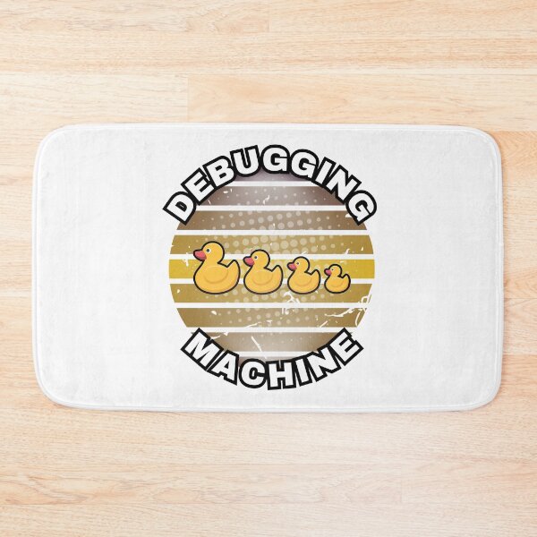 Item preview, Debugging Machine - rubber duck debugging with a well-listening little yellow ducks. designed and sold by Kubala.