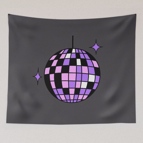 Item preview, Retro disco ball purple designed and sold by wonderxwander.