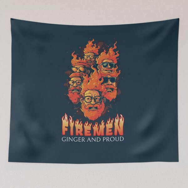 Item preview, Blazing Spirits: Firemen Ginger and Proud designed and sold by Sir Meow Meow.