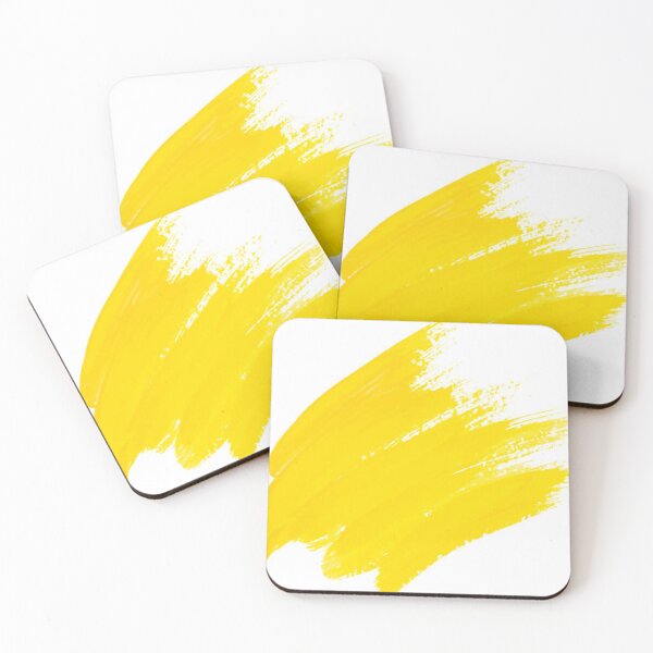 Item preview, Yellow watercolor texture paint stain shining brush stroke designed and sold by MTShoppingLine.