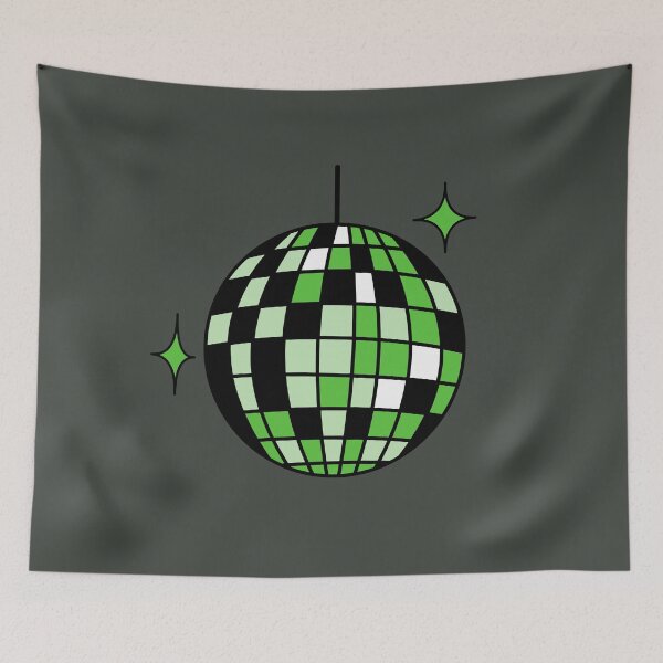 Item preview, Retro disco ball green designed and sold by wonderxwander.