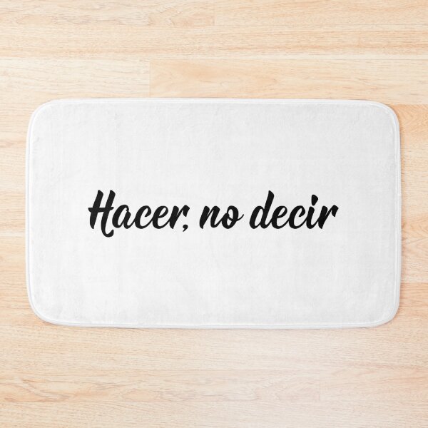 Item preview, Hacer, no decir. No lo digas - en español. designed and sold by pidzam4e.