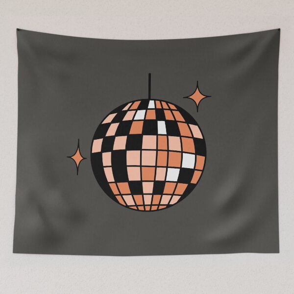 Item preview, Retro disco ball orange designed and sold by wonderxwander.