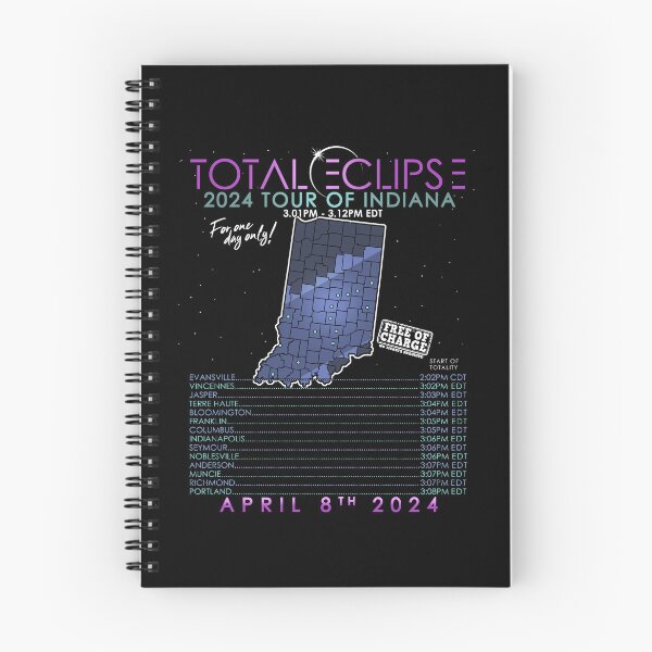 Item preview, Total Solar Eclipse 2024 Tour of Indiana designed and sold by Nerd Shizzle.