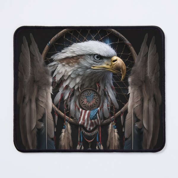 Item preview, Native American Dream Catcher Patriotic Art designed and sold by Jades-Corner.