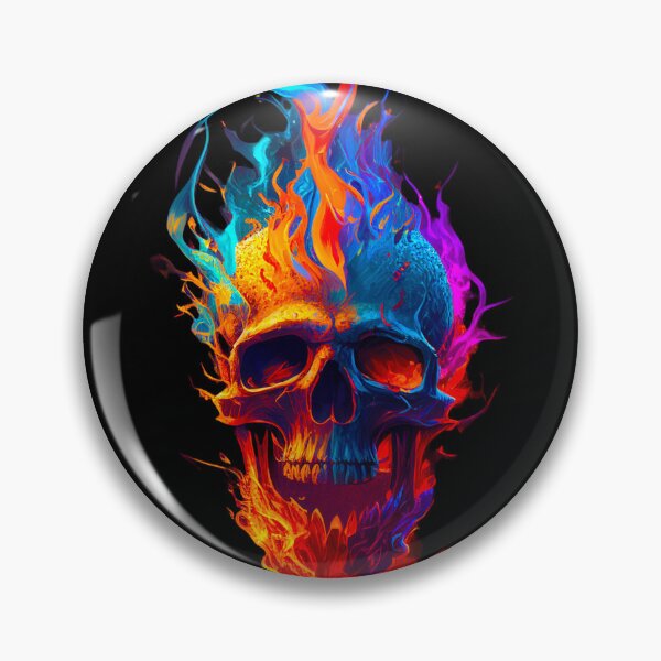 Item preview, Inferno Cranium - Vivid Blaze of Skull Artistry designed and sold by ColorsOfCulture.
