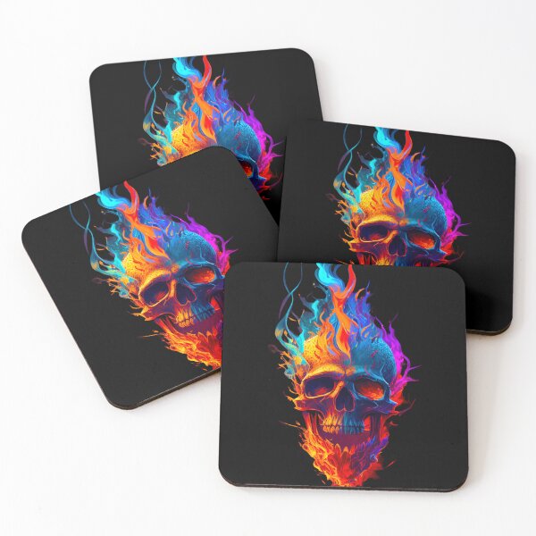 Item preview, Inferno Cranium - Vivid Blaze of Skull Artistry designed and sold by ColorsOfCulture.
