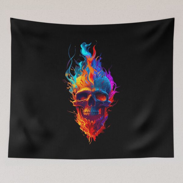 Item preview, Inferno Cranium - Vivid Blaze of Skull Artistry designed and sold by ColorsOfCulture.