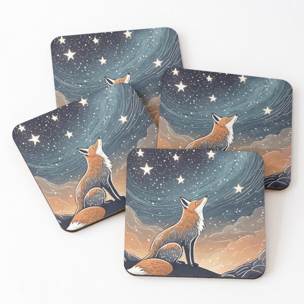 Item preview, Fox under stars designed and sold by TBMdesigns.