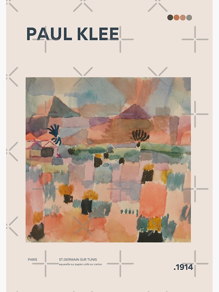 St Germain at Tunis 1914 Paul Klee Modern Minimalist Exhibition