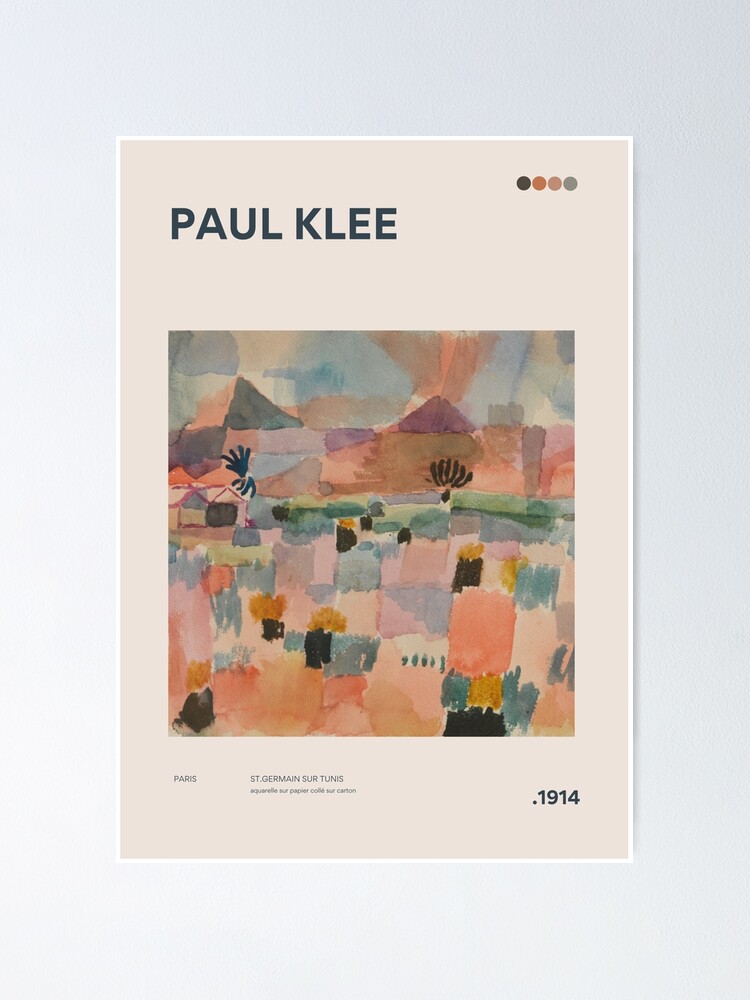 St Germain at Tunis 1914 Paul Klee Modern Minimalist Exhibition