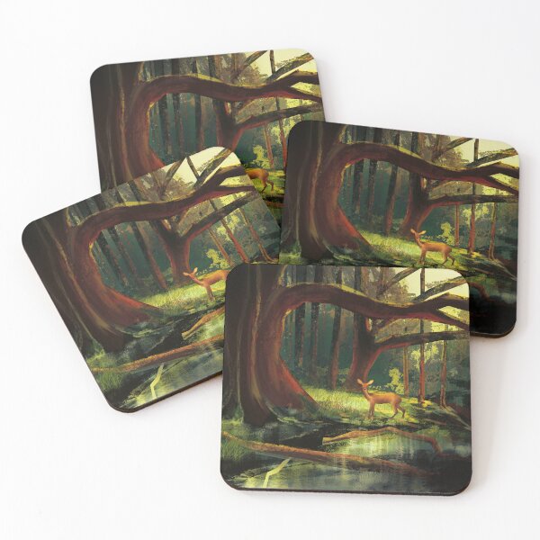 Item preview, A deer in it's natural habitat - the lush, green forest  designed and sold by Kat-D-Art.