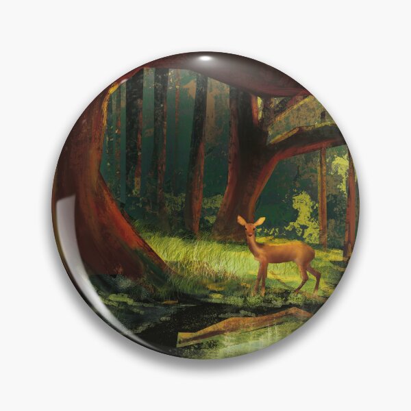Item preview, A deer in it's natural habitat - the lush, green forest  designed and sold by Kat-D-Art.