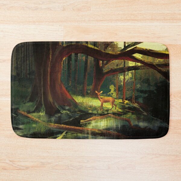 Item preview, A deer in it's natural habitat - the lush, green forest  designed and sold by Kat-D-Art.